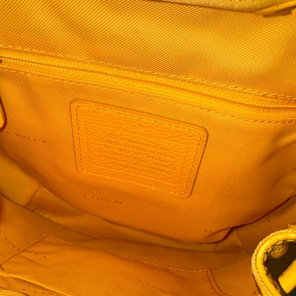 Coach Mini Turnlock Rucksack Yellow Backpack - Picture 2 of 5